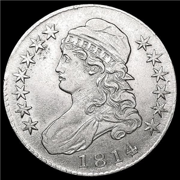 1814 Capped Bust Half Dollar CLOSELY UNCIRCULATED