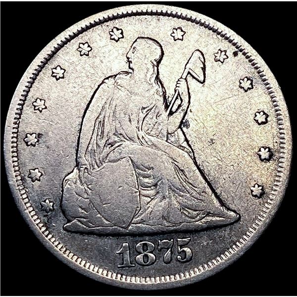 1875-CC Twenty Cent Piece LIGHTLY CIRCULATED