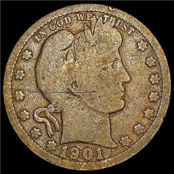 1901-O Barber Dime NICELY CIRCULATED