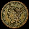 Image 1 : 1851 Braided Hair Half Cent NEARLY UNCIRCULATED