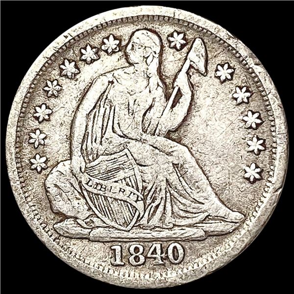 1840-O Seated Liberty Half Dime LIGHTLY CIRCULATED