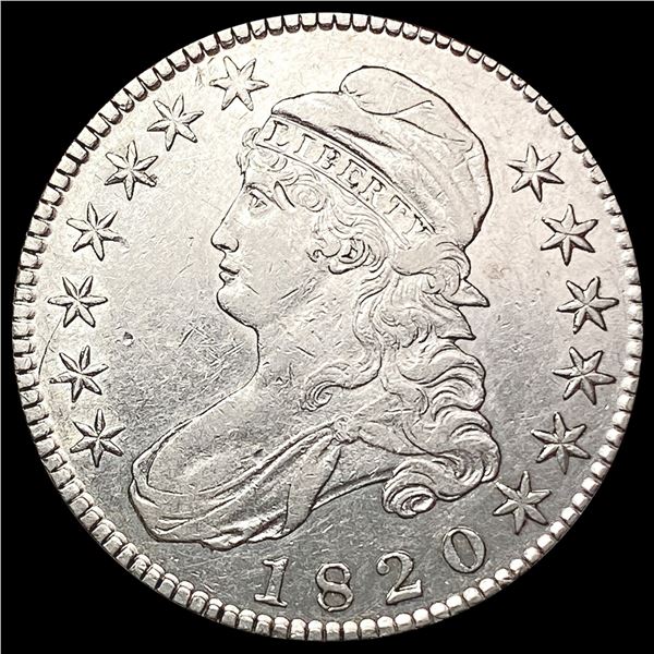 1820 Capped Bust Half Dollar CLOSELY UNCIRCULATED