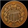 Image 1 : 1871 Two Cent Piece LIGHTLY CIRCULATED