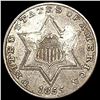 Image 1 : 1855 Silver Three Cent CLOSELY UNCIRCULATED