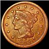 Image 1 : 1854 Braided Hair Large Cent CLOSELY UNCIRCULATED