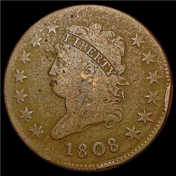 1808 Classic Head Large Cent NICELY CIRCULATED