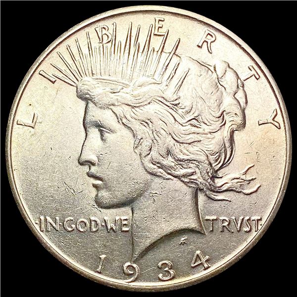 1934-S Silver Peace Dollar CLOSELY UNCIRCULATED
