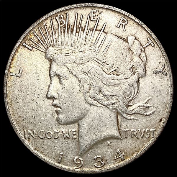 1934-S Silver Peace Dollar NEARLY UNCIRCULATED
