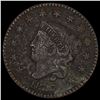 Image 1 : 1827 Coronet Head Large Cent NICELY CIRCULATED