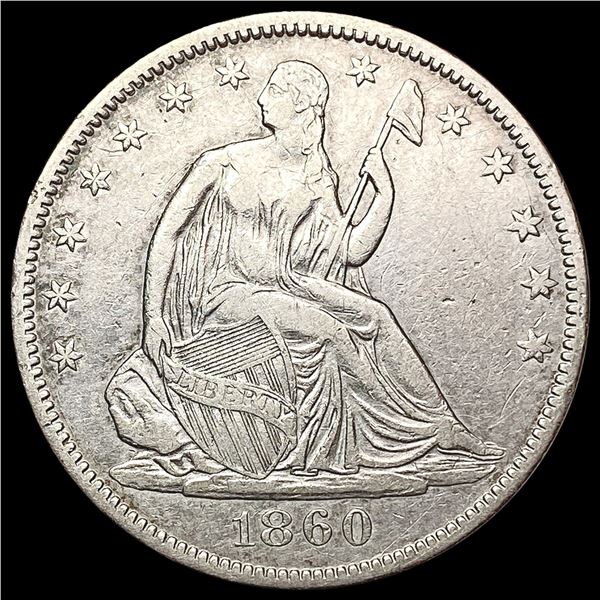 1860-O Seated Liberty Half Dollar NEARLY UNCIRCULATED