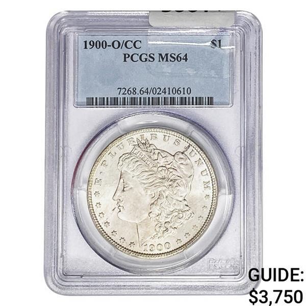 1900-O/CC Morgan Silver Dollar PCGS MS64