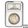Image 1 : 1842 Seated Liberty Dollar NGC AU55