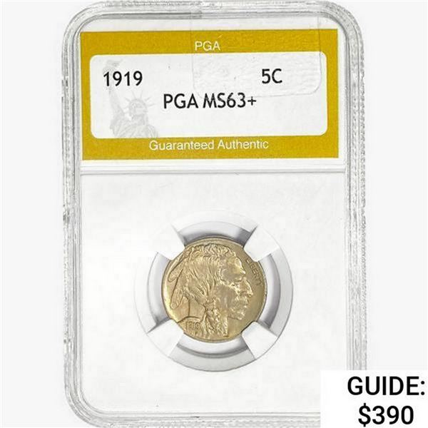 1919 Buffalo Nickel PGA MS63+