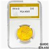 Image 1 : 1914-D $10 Gold Eagle PGA MS65