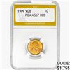 Image 1 : 1909 Wheat Cent PGA MS67 VDB RED