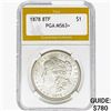 Image 1 : 1878 8TF Morgan Silver Dollar PGA MS63+