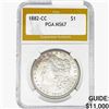 Image 1 : 1882-CC Morgan Silver Dollar PGA MS67