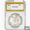 Image 1 : 1876 Silver Trade Dollar PGA MS64