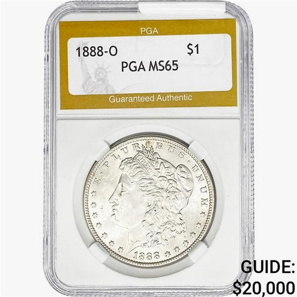 1888-O Morgan Silver Dollar PGA MS65