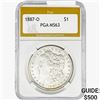 1887-O Morgan Silver Dollar PGA MS63