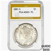 1881-S Morgan Silver Dollar PGA MS65+ PL