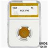 Image 1 : 1869 Indian Head Cent PGA XF45