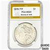 Image 1 : 1878 REV78 Morgan Silver Dollar PGA MS64