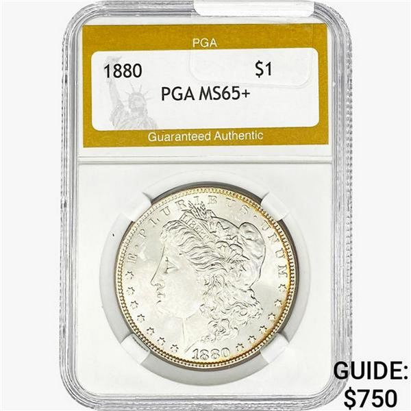 1880 Morgan Silver Dollar PGA MS65+