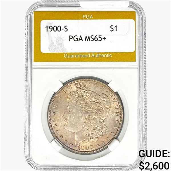 1900-S Morgan Silver Dollar PGA MS65+