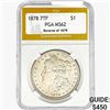 Image 1 : 1878 REV79 Morgan Silver Dollar PGA MS62