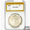 Image 1 : 1881 Morgan Silver Dollar PGA MS67