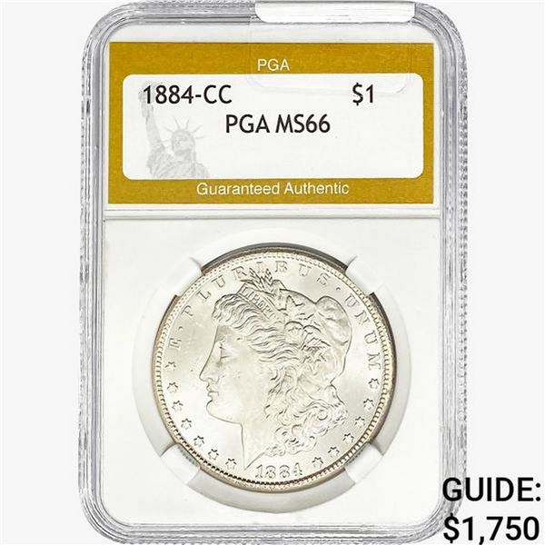 1884-CC Morgan Silver Dollar PGA MS66