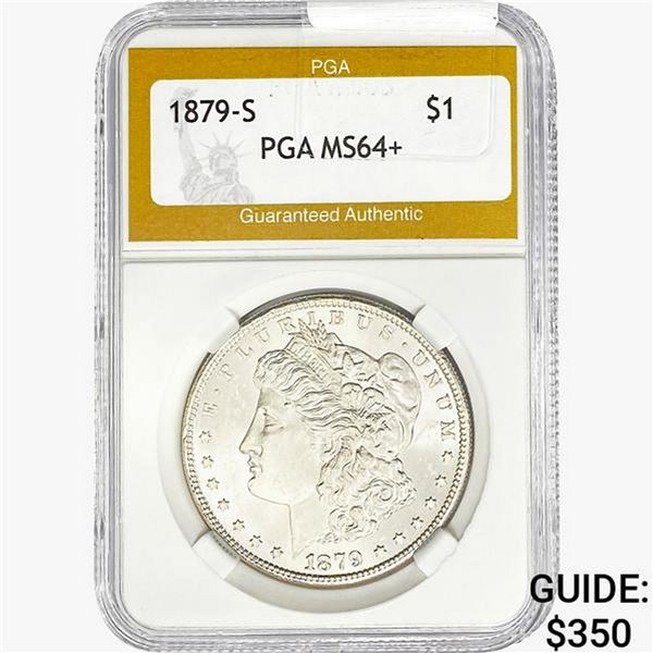 1879-S Morgan Silver Dollar PGA MS64+