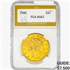 Image 1 : 1900 $20 Gold Double Eagle PGA MS63