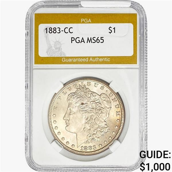 1883-CC Morgan Silver Dollar PGA MS65