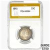 Image 1 : 1892 Barber Quarter PGA MS64