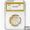 Image 1 : 1946 Walking Liberty Half Dollar PGA MS67