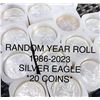 Image 1 : 1986-2023 Silver Eagle Roll RANDOM YEAR Gem BU