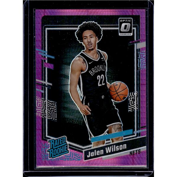 Jalen Wilson Pink Hyper Prizm RC 2023-24 Optic #206