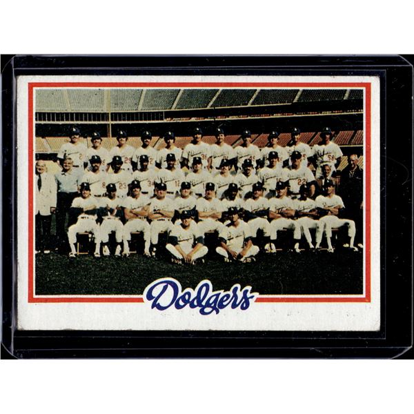 Dodgers Team Card 1978 Topps #259