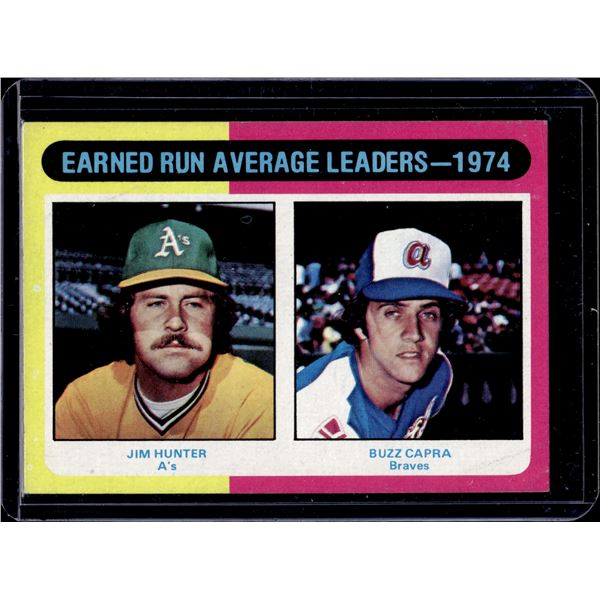 ERA Leaders 1974 Hunter & Capra 1975 Topps #311