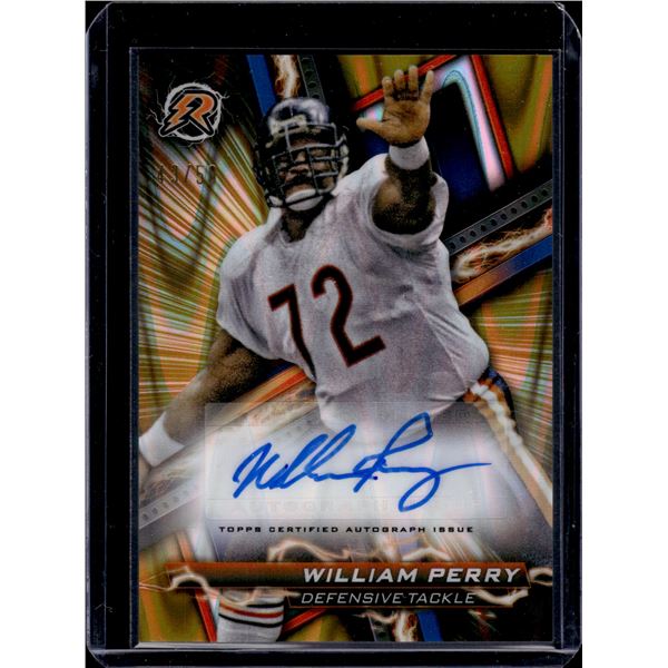 William Perry Gold Power Surge Auto /50 2023 Topps Composite #RA-WP