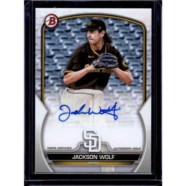 Jackson Wolf Auto 2023 Bowman #PPA-JWF