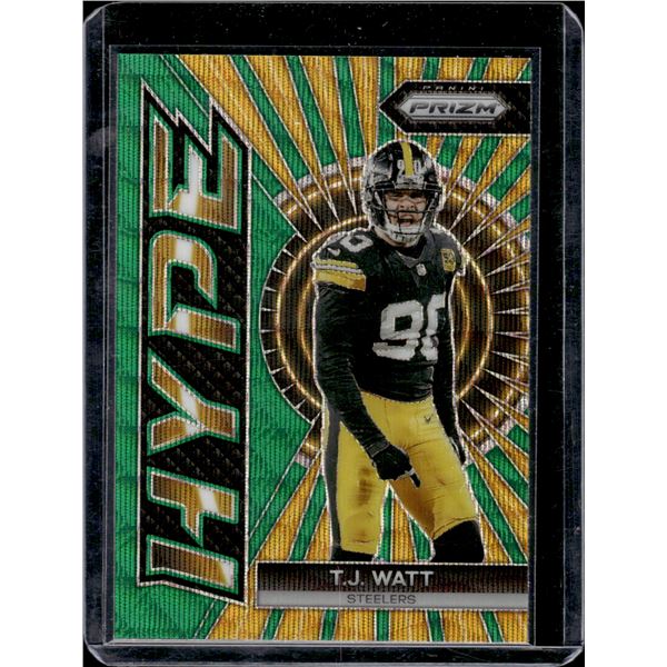 Tj Watt Green Wave Prizm Hype 2023 Panini Prizm #H-14