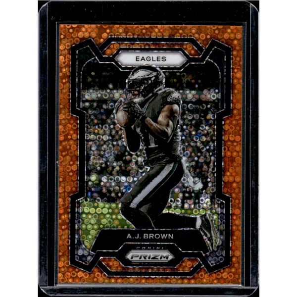 Aj Brown Orange Disco Prizm 2023 Panini Prizm #236