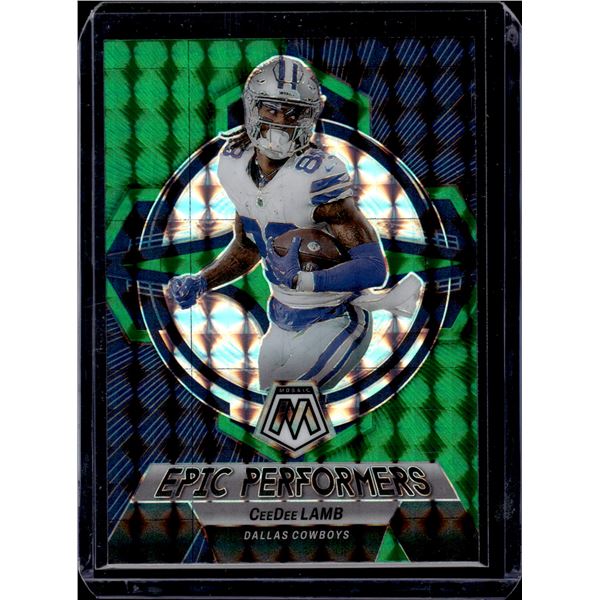 CeeDee Lamb Green Mosaic Prizm Epic Performers #EP-CL