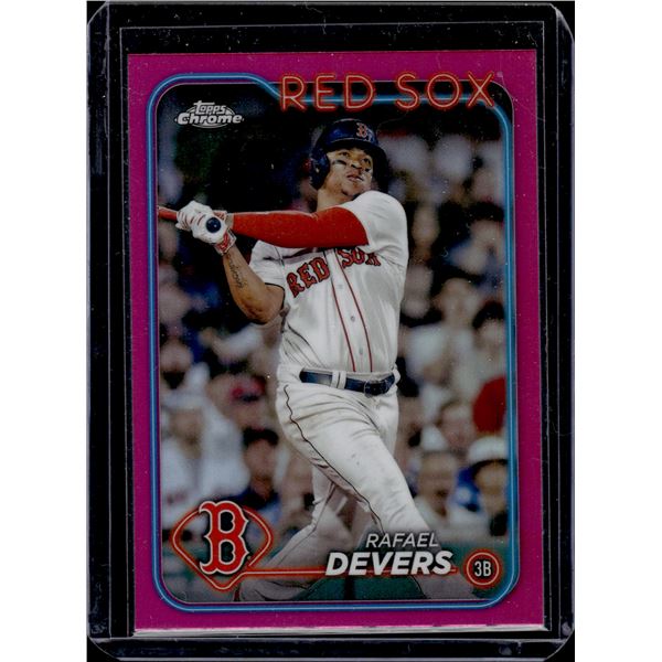 Rafael Devers Pink Refractor 2024 Topps Chrome #93