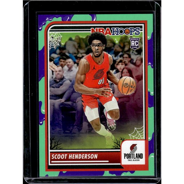 Scoot Henderson Slime Parallel RC 2023-24 Haunted Hoops #137