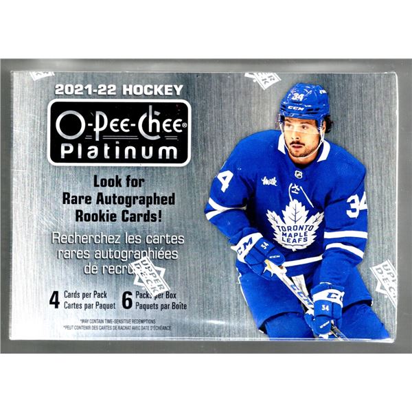 2021-22 O Pee Chee Platinum Hockey Blaster Box