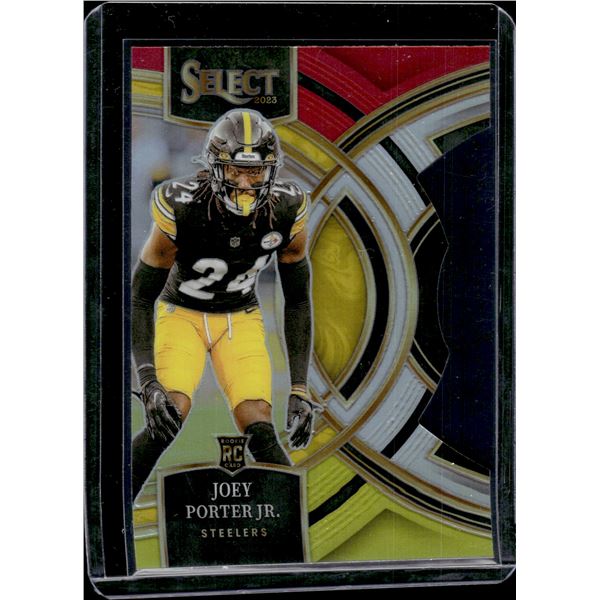 Joey Porter Jr. Red/Yellow Prizm Die Cut RC 2023 Select #179